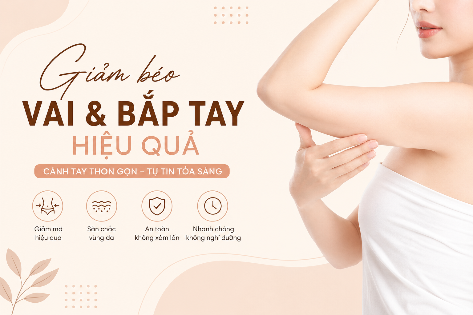 giảm béo vai và bắp tay hiệu quả