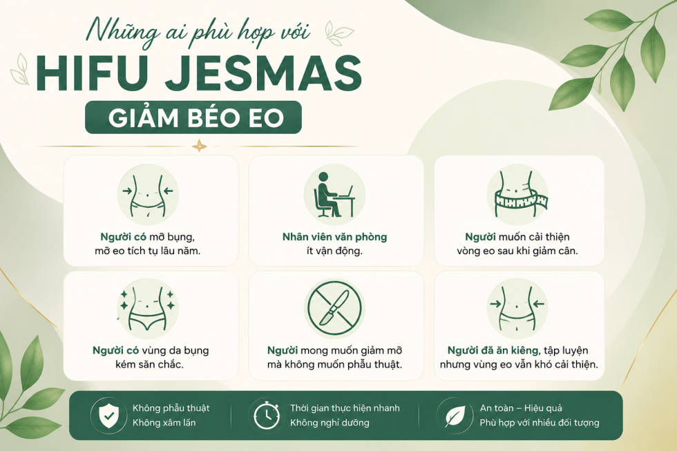 những ai phù hợp với hifu jesmas giảm béo eo