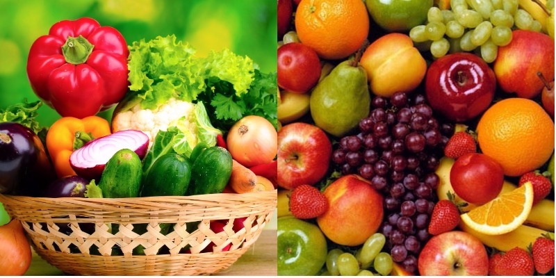 ​ăn nhiều rau và trái cây để giảm béo
