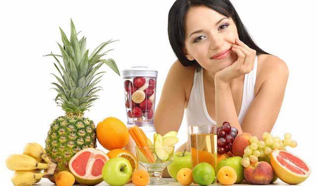 Ăn nhiều rau xanh và trái cây giúp da trắng sáng đủ dưỡng chất