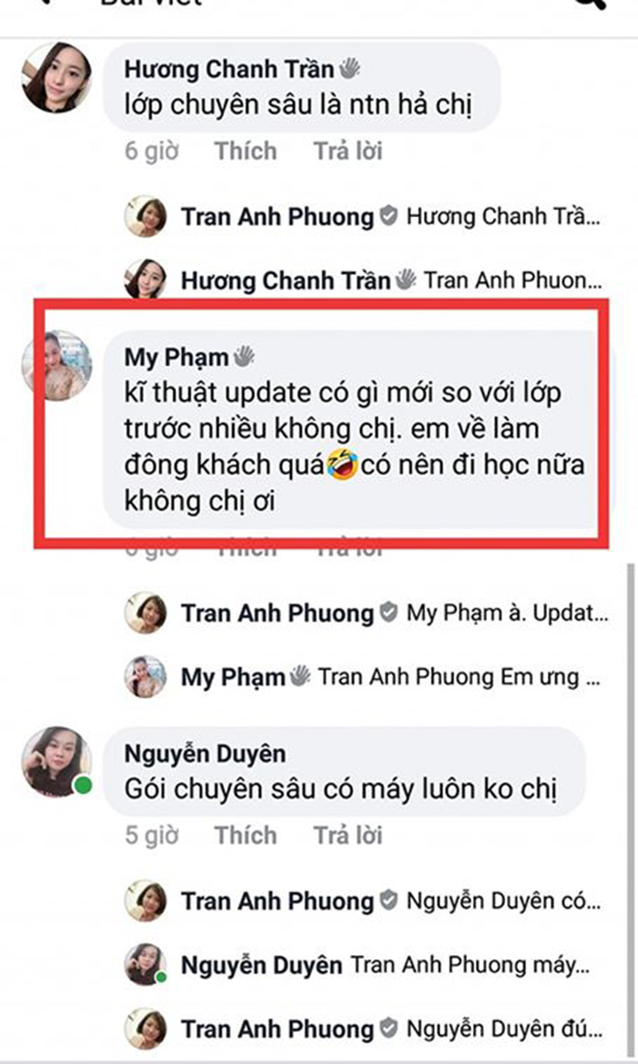 Nhận xét, đánh giá học viên sau khi học điêu khắc body - giảm béo tại Sviet Spa